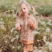 Perfect Pair -Track Pullover - Clay Leopard & Clay Short Set Jumper Halo & Horns Company 