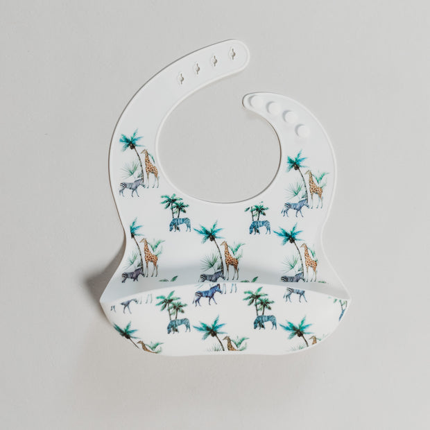 Silicone Bib - Safari Baby Bib Halo & Horns 