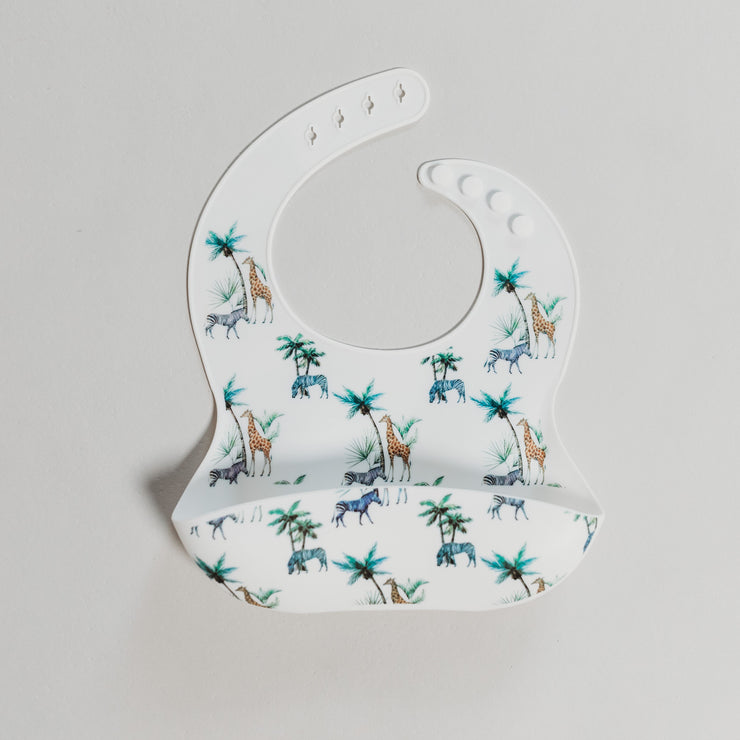 Silicone Bib - Safari Baby Bib Halo & Horns 