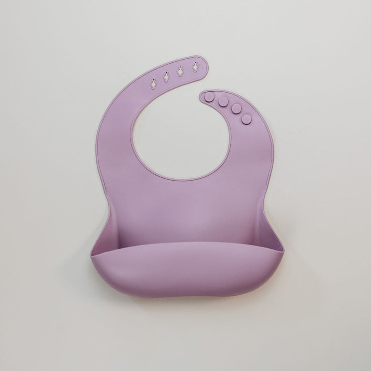 Silicone Bib - Lilac Baby Bib Halo & Horns Company 