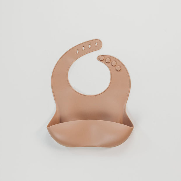 Silicone Bib - Caramel Baby Bib Halo & Horns Company 