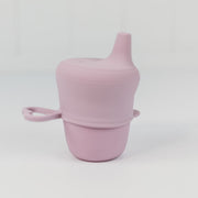 Silicone Sippy Cup with Lid - Lilac Baby Bib Halo & Horns Company 