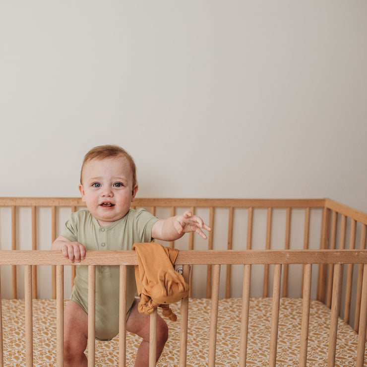 COT Sheet Fitted - Bamboo Fitted - GINGER BOHO Cot Sheets Halo & Horns 