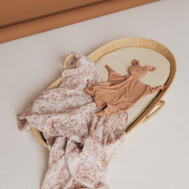 Baby Swaddle/Wrap - Organic Bamboo Muslin - Blossom Baby Wrap Halo & Horns 