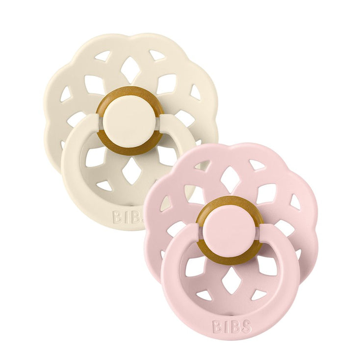 BIBS Boheme- Size 1 | Ivory/Blossom Soother BIbs SIZE 1 (0-6 months) 