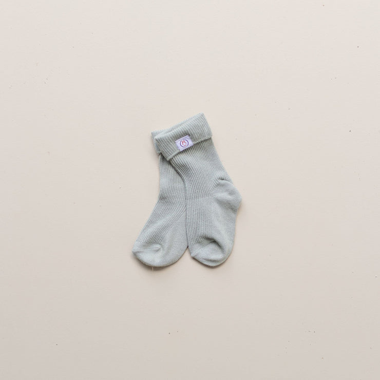 Bamboo Socks - 1 Pairs - Sage socks Halo & Horns Company Baby 