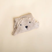 Bamboo Hooded Towel - Lion- Oat Halo & Horns 