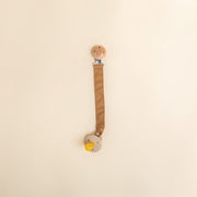 Dummy Clip/ Chain - Toffee Cotton Strap Dummy Clip Halo & Horns 