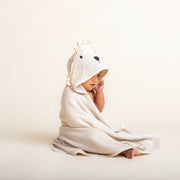 Bamboo Hooded Towel - Lion- Oat Halo & Horns 