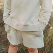 Perfect Pair - Track Pullover & Shorts - Sage Jumper Halo & Horns Company 