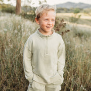 Perfect Pair - Track Pullover & Shorts - Sage Jumper Halo & Horns Company 