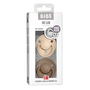 BIBS Soothers/Dummies - De Lux | Silicone Vanilla | Dark Oak Soother BIbs 