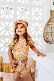 Frill Sleeve Shirt and Shorts Set - Bamboo - Honey Daisy tshirt Halo & Horns 