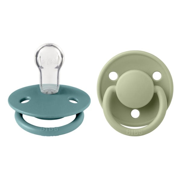 BIBS Soothers/Dummies - De Lux | Silicone Island Sea | Sage Soother BIbs 