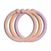 BIBS Loops - Blush | Peach | Dusky LIlac - 12 pack Soother BIbs 