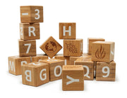 ECO Store - Kinderfeet - Bamboo ABC Blocks - Wooden Halo & Horns 