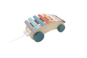 Wooden Pull Along Xylophone Car Halo & Horns 