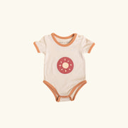 Onesie - Short Sleeve -Sun Print Onesie Halo & Horns 0-3 months 