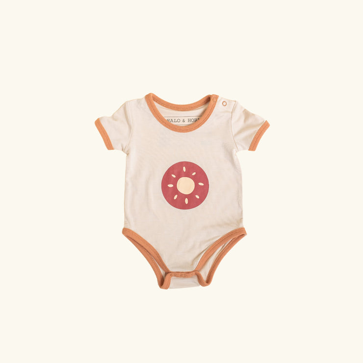 Onesie - Short Sleeve -Sun Print Onesie Halo & Horns 0-3 months 