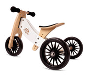 ECO Store - Kinderfeet - 2-in-1 Bamboo Balance Bike - Tiny Tot PLUS Balance Bike Kinderfeet White 