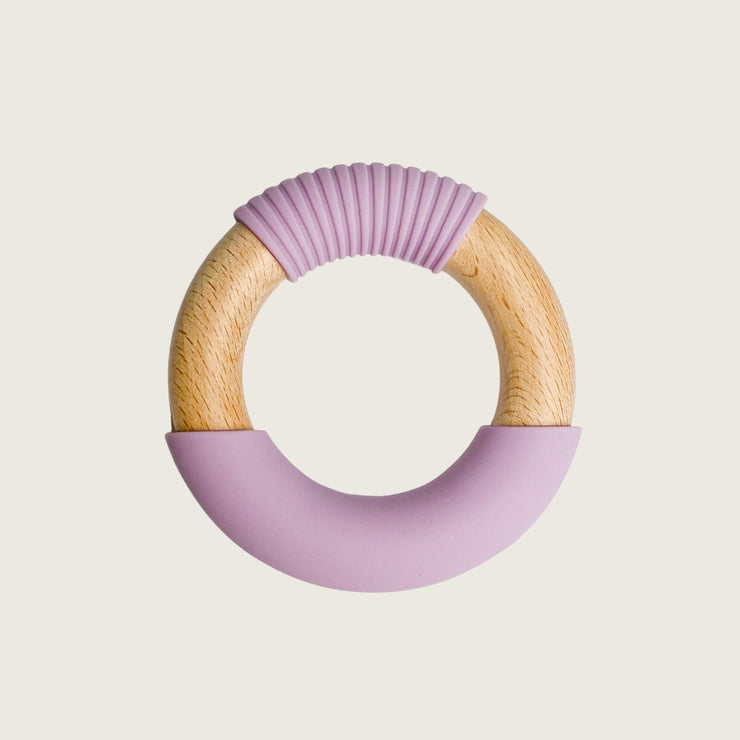 Teething Ring - Lilac Teething Toy Halo & Horns Company 