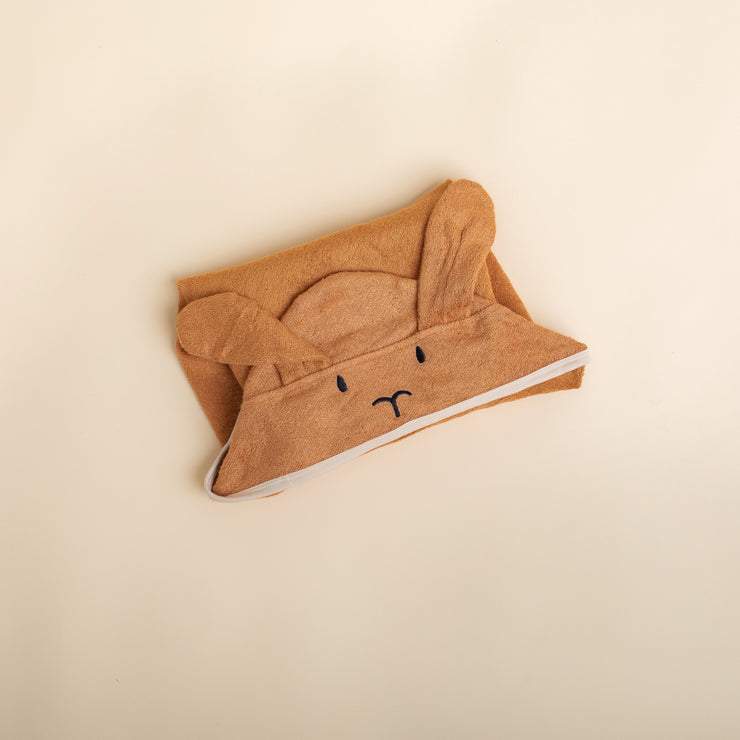 Bamboo Hooded Towel - Rabbit - Toffee Halo & Horns 