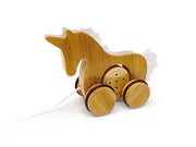 ECO Store - Kinderfeet - Bamboo Push & Pull Animal - Unicorn Halo & Horns 