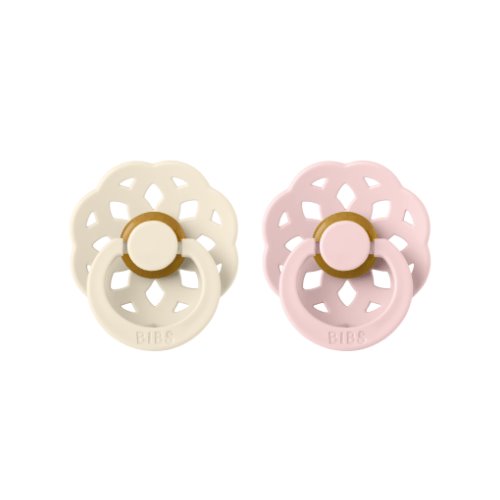 BIBS Boheme- Size 1 | Ivory/Blossom Soother BIbs SIZE 2 (6-18 months) 